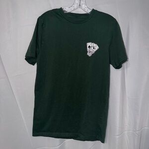Men's Forest Green Playing Cards Tee